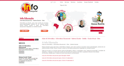 Desktop Screenshot of infoeducacao.com.br