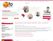 Tablet Screenshot of infoeducacao.com.br